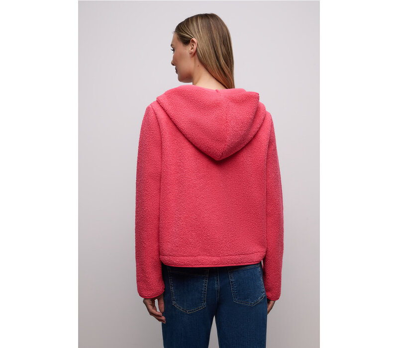 Street One Teddy Jacket Hoody Striking Coral