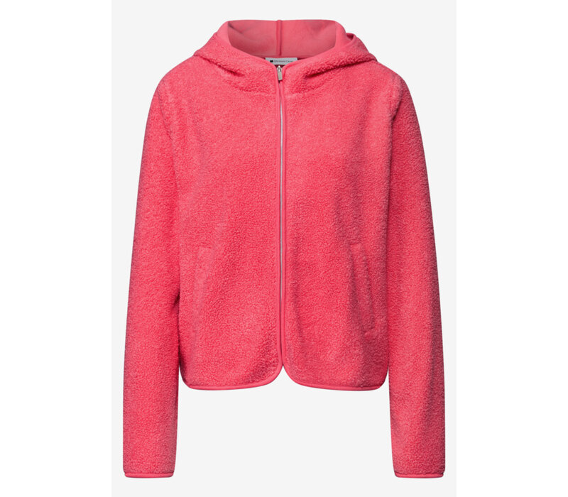 Street One Teddy Jacket Hoody Striking Coral