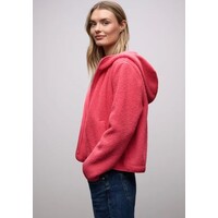 Street One Teddy Jacket Hoody Striking Coral