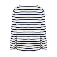 Red Button Terry Stripe Darkblue