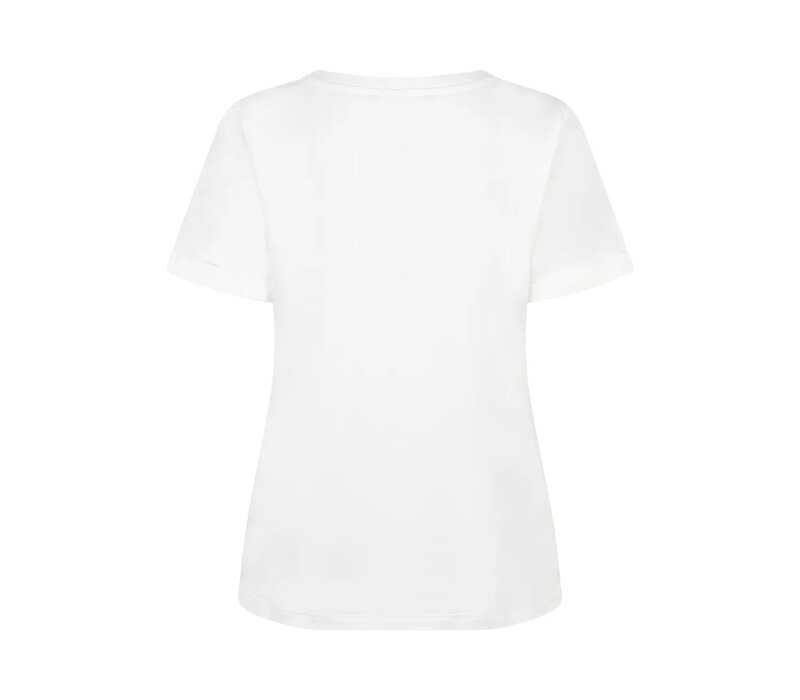 Red Button Tee Temmy Authentic Offwhite Jeansblue