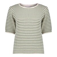 Geisha Pullover Stripes Off White Olive