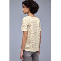 Street One Shirt Shiny Leopard Light Terra Mocha