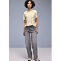 Street One Shirt Shiny Leopard Light Terra Mocha