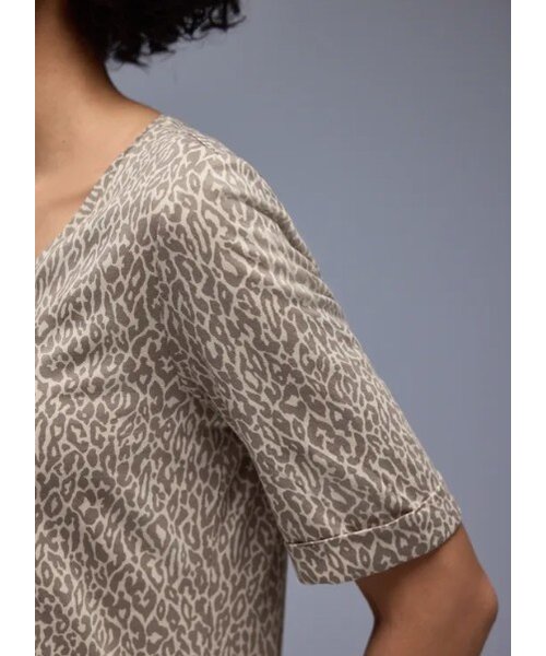 StreetOne Street One Printed Shirt Rounded V-Neck
