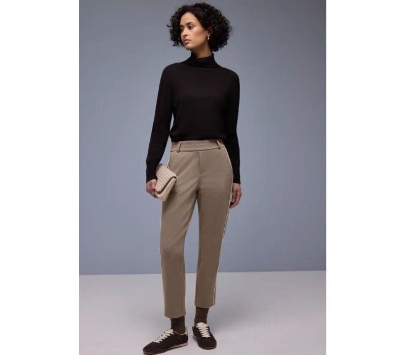 Street One Bonny Pique Piping Light Terra Mocha