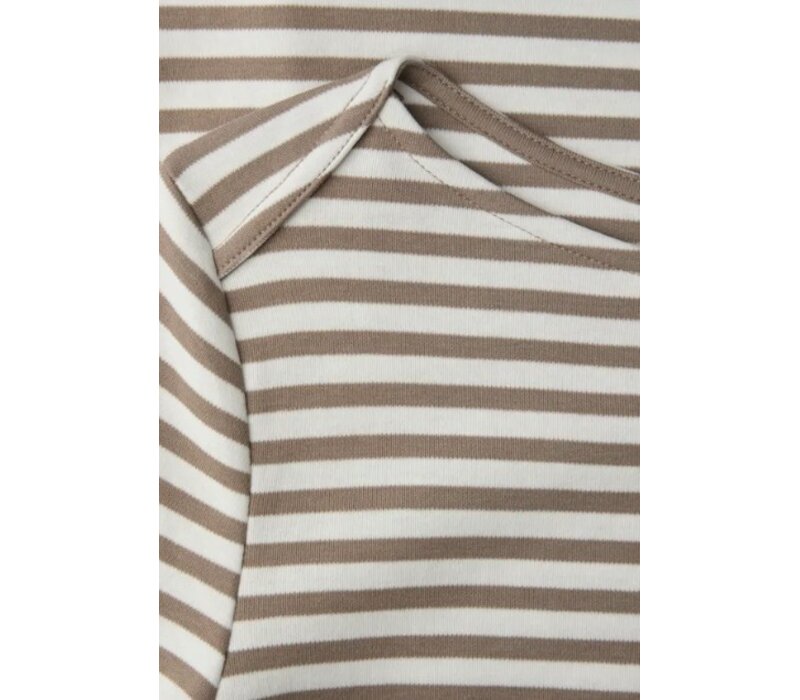 Street One U-Boat Stripe Shirt Light Terra Mocha