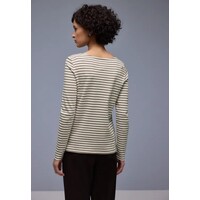Street One U-Boat Stripe Shirt Light Terra Mocha