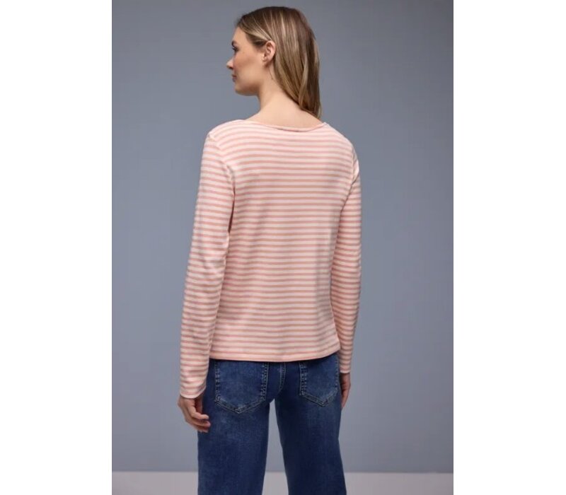 Street One U-Boat Stripe Shirt Light Apricot