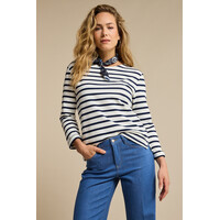 Red Button Terry Stripe Darkblue