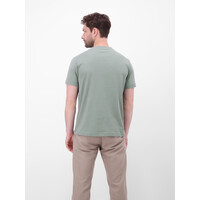 Lerros T-Shirt Small Print Storm Grey