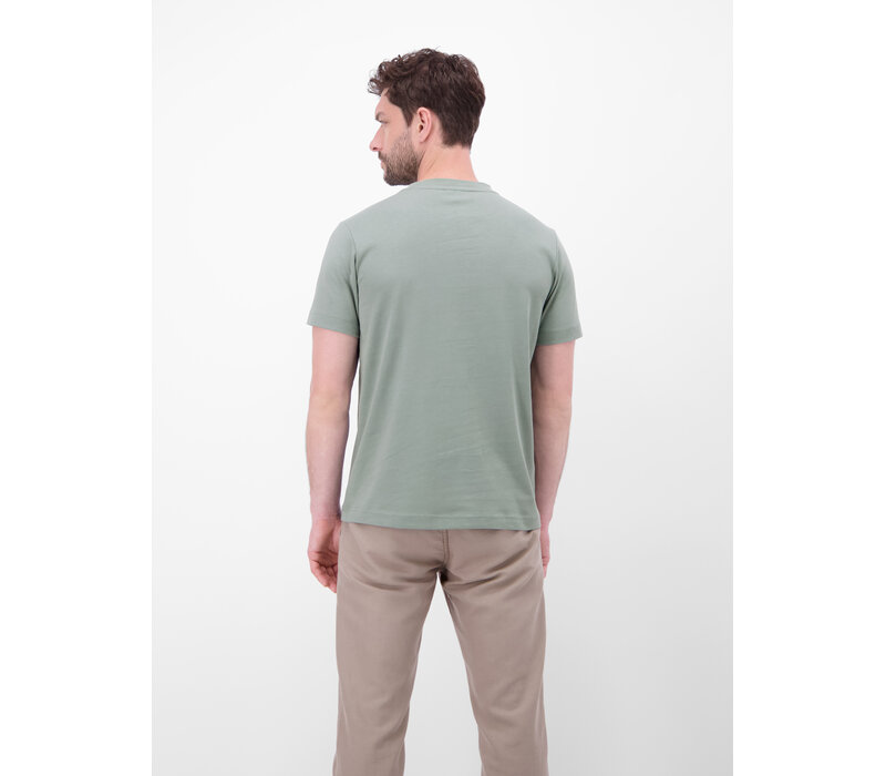 Lerros T-Shirt Small Print Storm Grey