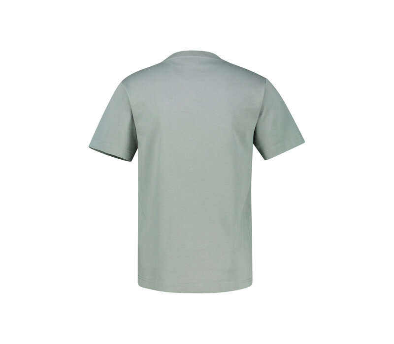 Lerros T-Shirt Small Print Storm Grey