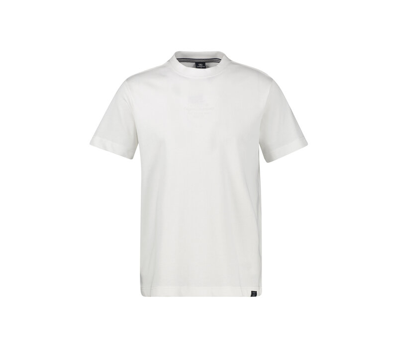 Lerros T-Shirt Small Print Broken White