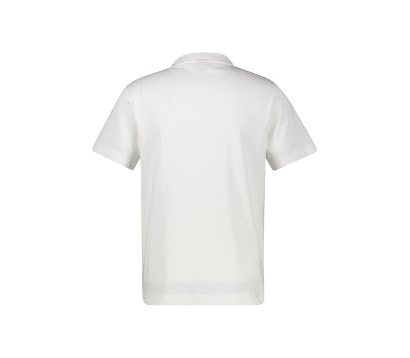 Lerros T-Shirt Small Print Broken White