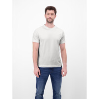 Lerros T-Shirt Small Print Broken White