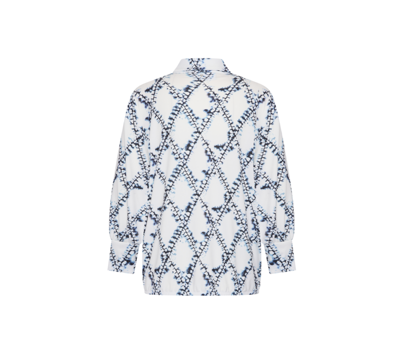 Helena Hart Top Liv Print Marine