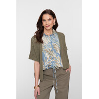 Geisha Vest Bat Sleeve Olive