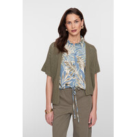 Geisha Vest Bat Sleeve Olive