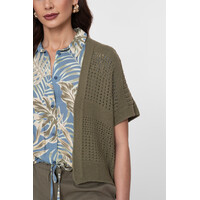 Geisha Vest Bat Sleeve Olive