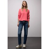Street One Dolman Boat Neck Striking Coral