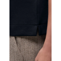 Street One Shirt Striped Collar Shadowed Navy