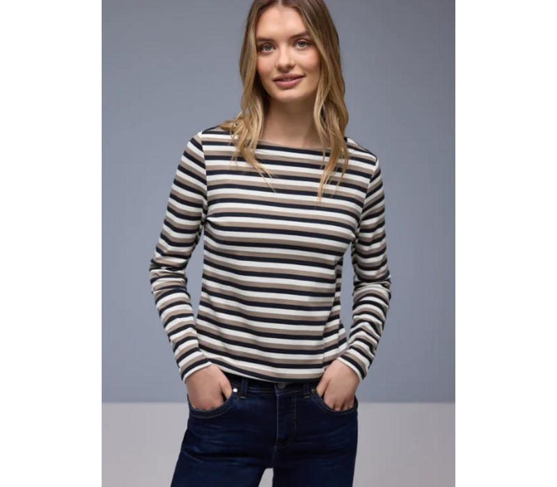 Street One Multicolor U-Boat Shirt Shadowed Navy