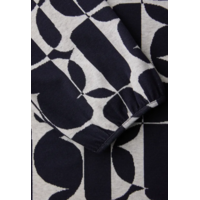 Street One Big Graphic Dessin Shirt Shadowed Navy