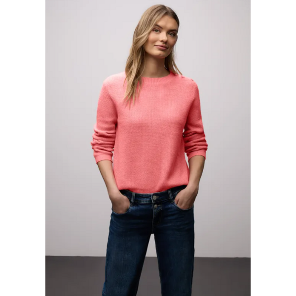 Street One Structured Sweater Button 