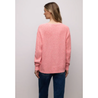 Street One V-Neck Mouline Striking Coral