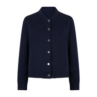 Red Button Bomber Jacket Scuba Darkblue