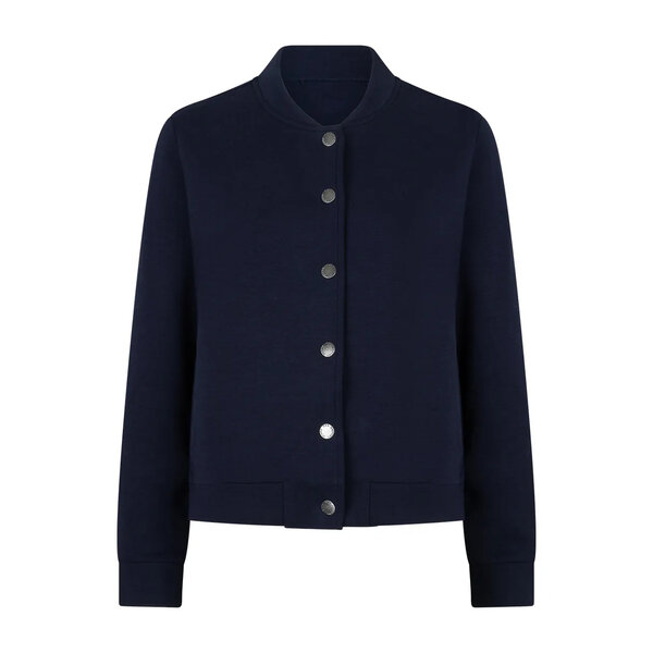 Red Button Bomber Jacket Scuba 