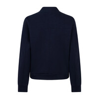 Red Button Bomber Jacket Scuba Darkblue