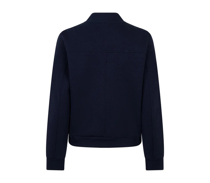 Red Button Bomber Jacket Scuba Darkblue