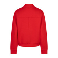 Red Button Bomber Jacket Scuba Red