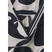 Street One Splitneck Blouse Tape Detail Shadowed Navy