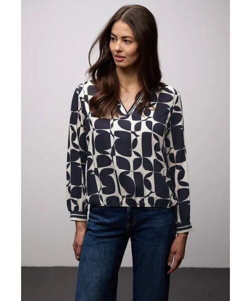 StreetOne Street One Splitneck Blouse Tape Detail