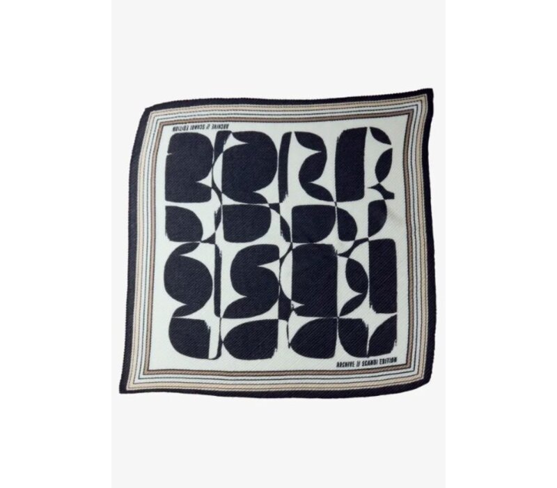 Street One Pleat Print Nikki Square Shadowed Navy