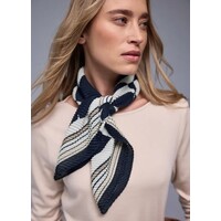 Street One Pleat Print Nikki Square Shadowed Navy