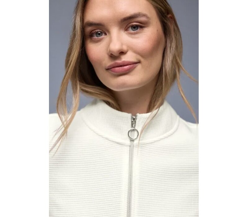 Street One Structure Zipper Jacket Off White