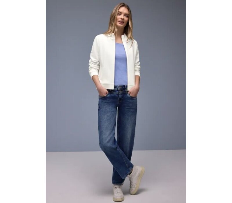 Street One Structure Zipper Jacket Off White