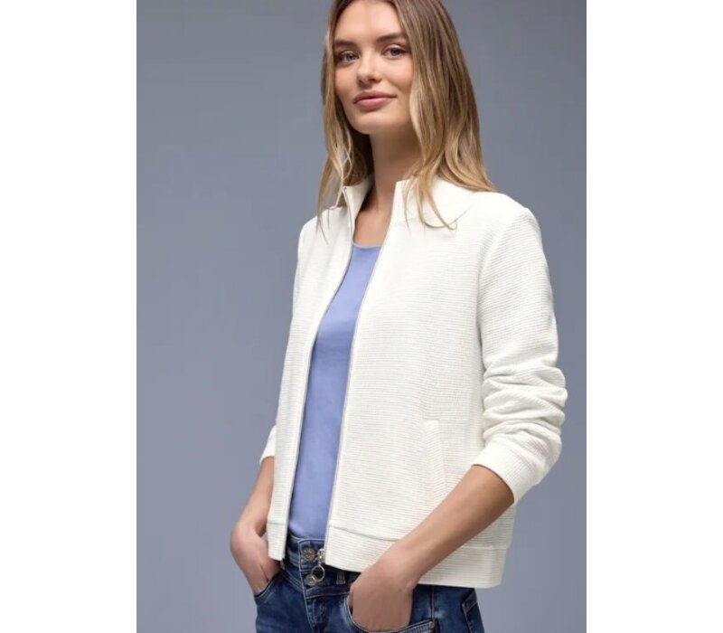 Street One Structure Zipper Jacket Off White