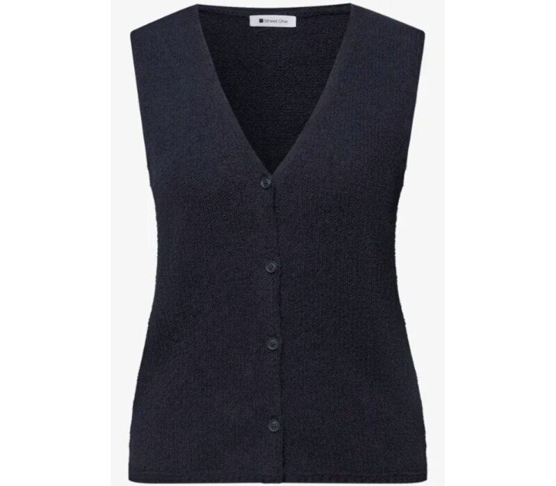 Street One Sleeveless Vest Shadowed Navy