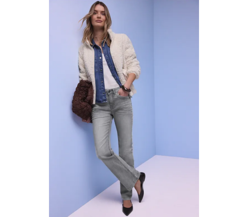 Street One Blaire Bootcut High Waist Light Grey Washed