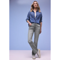 Street One Blaire Bootcut High Waist Light Grey Washed