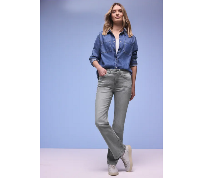 Street One Blaire Bootcut High Waist Light Grey Washed