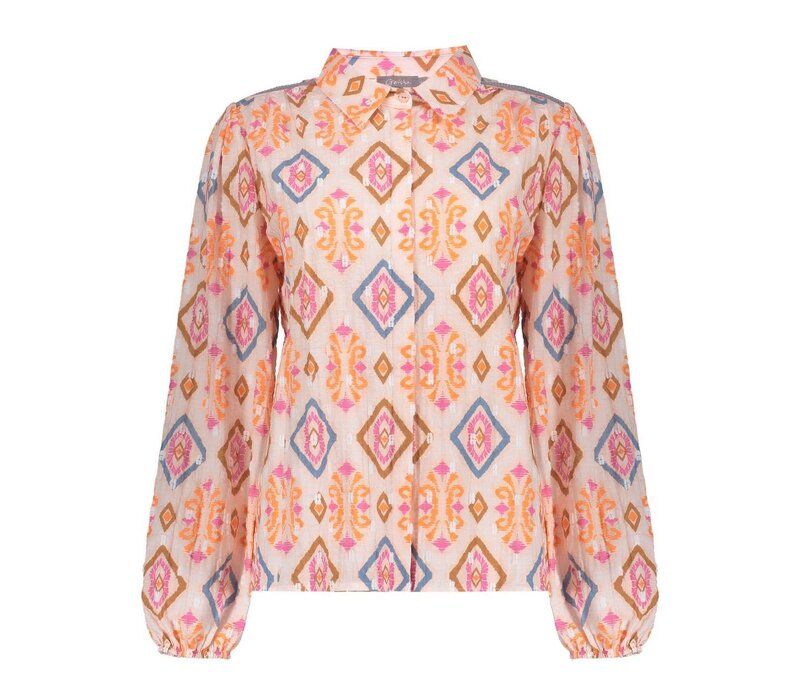 Geisha Blouse Light Pink Chambray