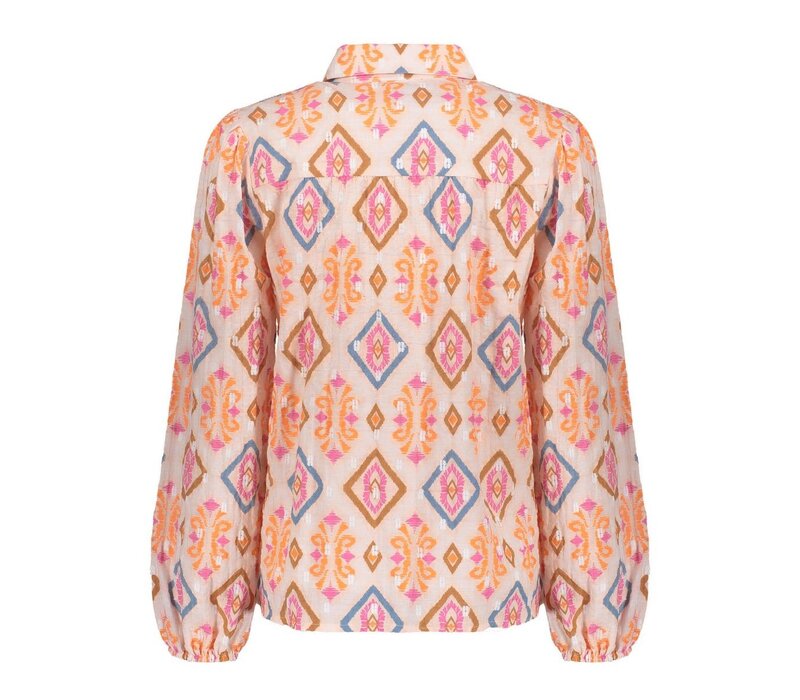 Geisha Blouse Light Pink Chambray