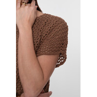 Geisha Top Knitted Tabacco