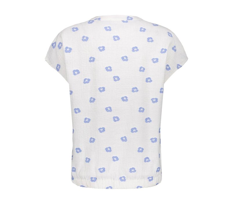 Geisha Top Ecru Chambray